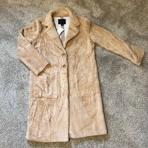 Faux fur overcoat/jacket.